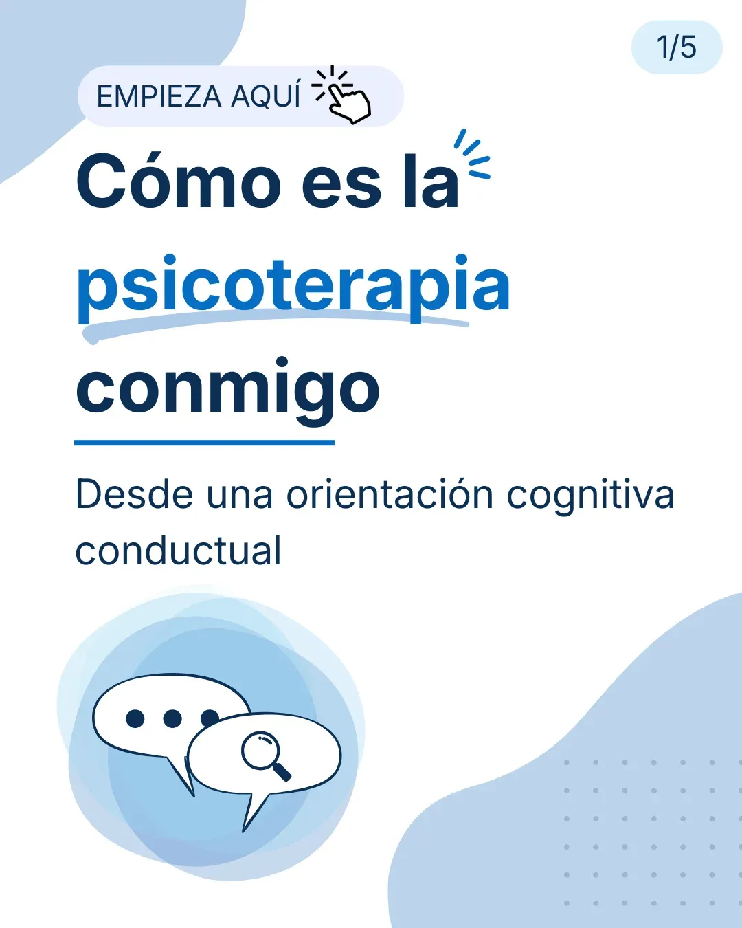 Portada del recurso: Cómo es la psicoterapia conmigo
