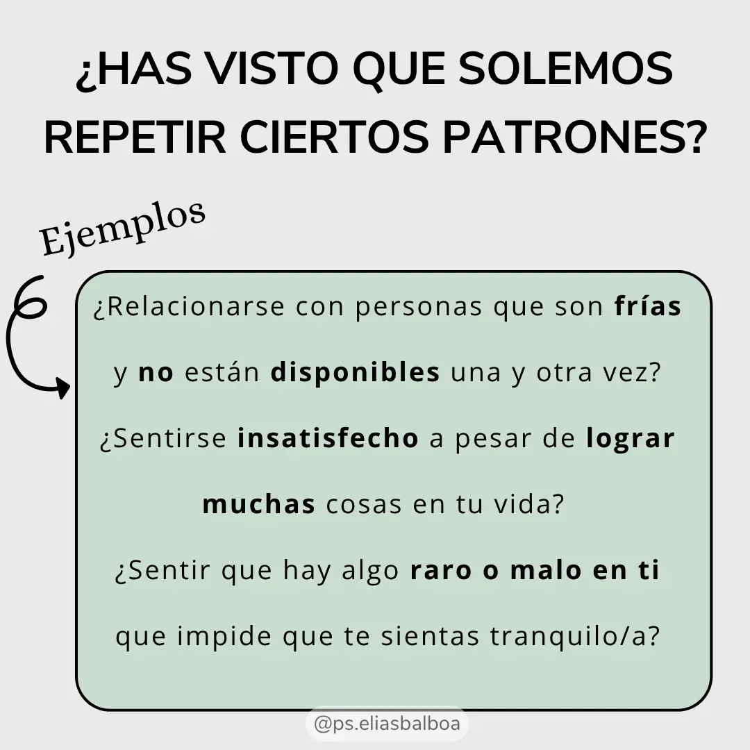 Portada del recurso: ¿Por qué repetimos ciertos patrones?