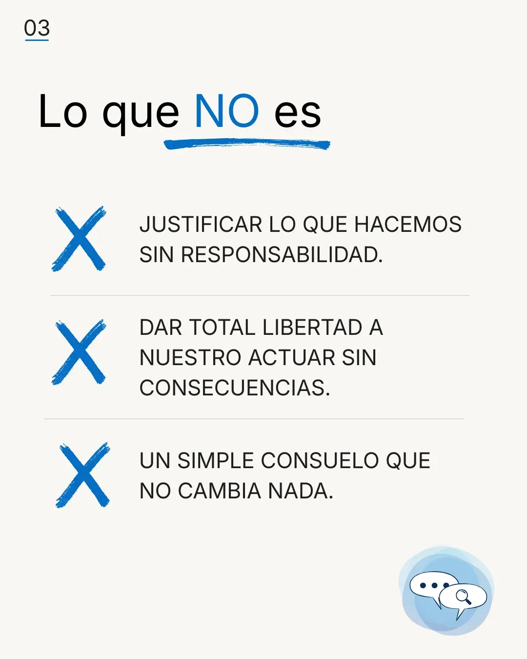 Lámina 3: Lo que NO es