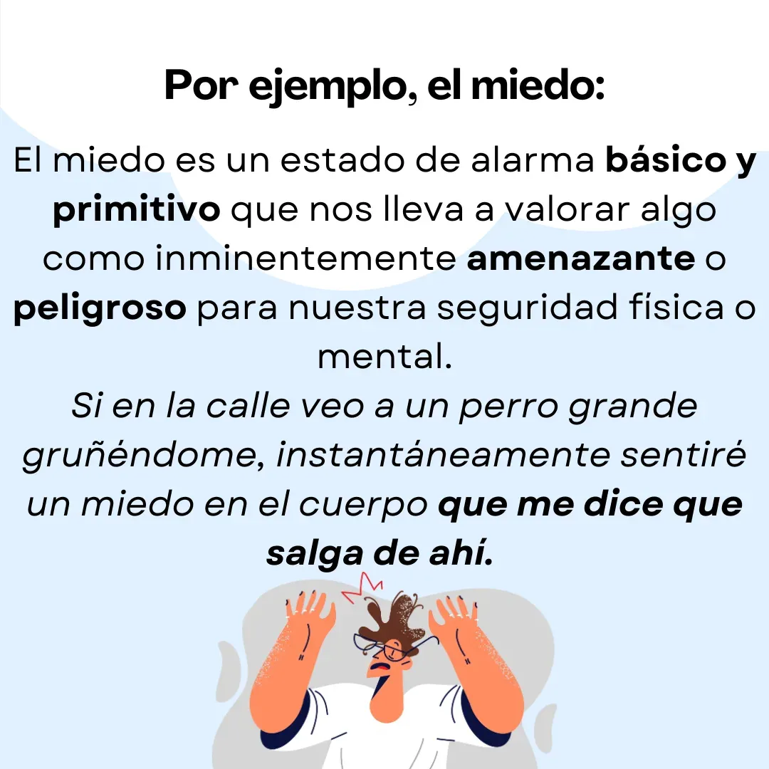 Lámina 3: Por ejemplo, el miedo