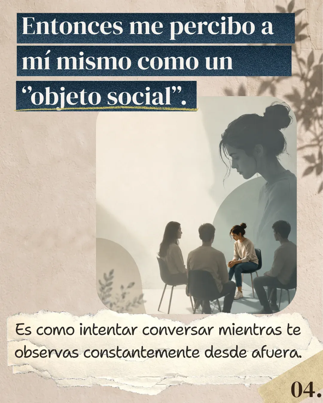 Lámina 4: Me percibo como un "objeto social"
