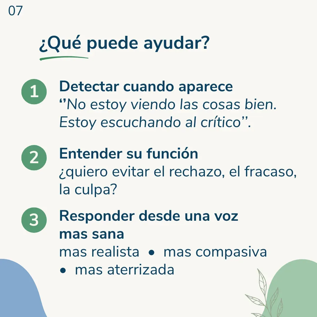 Lámina 7: ¿Qué puede ayudar?